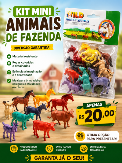 Kit mini Fazenda - Dino World