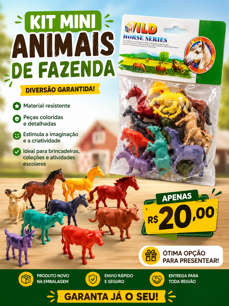 Kit mini Fazenda - Dino World