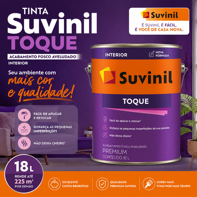 Tinta Suvinil Premium Toque Algodão Egipcio 18L